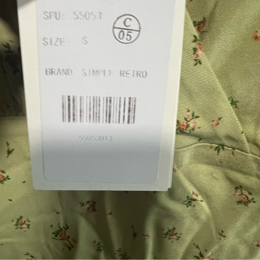 Simple Retro Floral Knot Detail Cami Dress, New with Tags, Size Small - Picture 8 of 11
